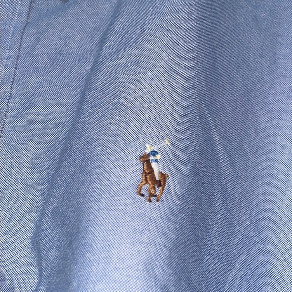 Ralph Lauren Blue Oxford Casual Shirt - Picture 5 of 9